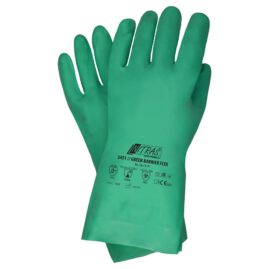 Chemikalienschutzhandschuhe, Nitril, NITRAS GREEN BARRIER FLEX